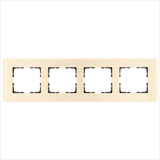 Изображение Рамка 4-постовая, алюминий Champagne