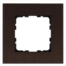 Изображение Рамка 1-постовая, алюминий Brown